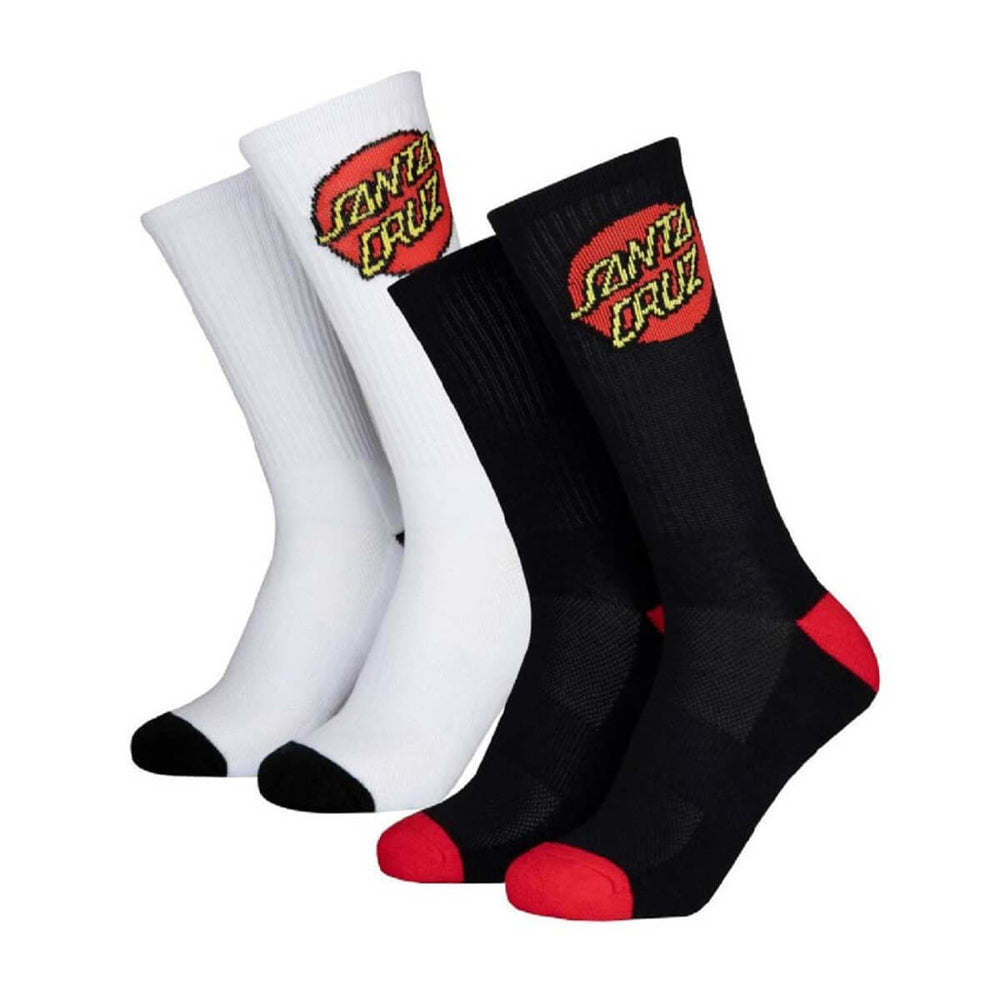 Santa Cruz Classic Dot Socks - 2 pack