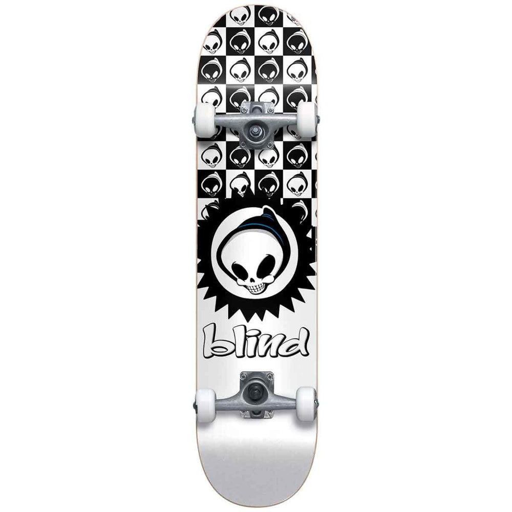 BLIND CHECKERED REAPER YTH FP SOFT WHEELS 7.375" COMPLETE