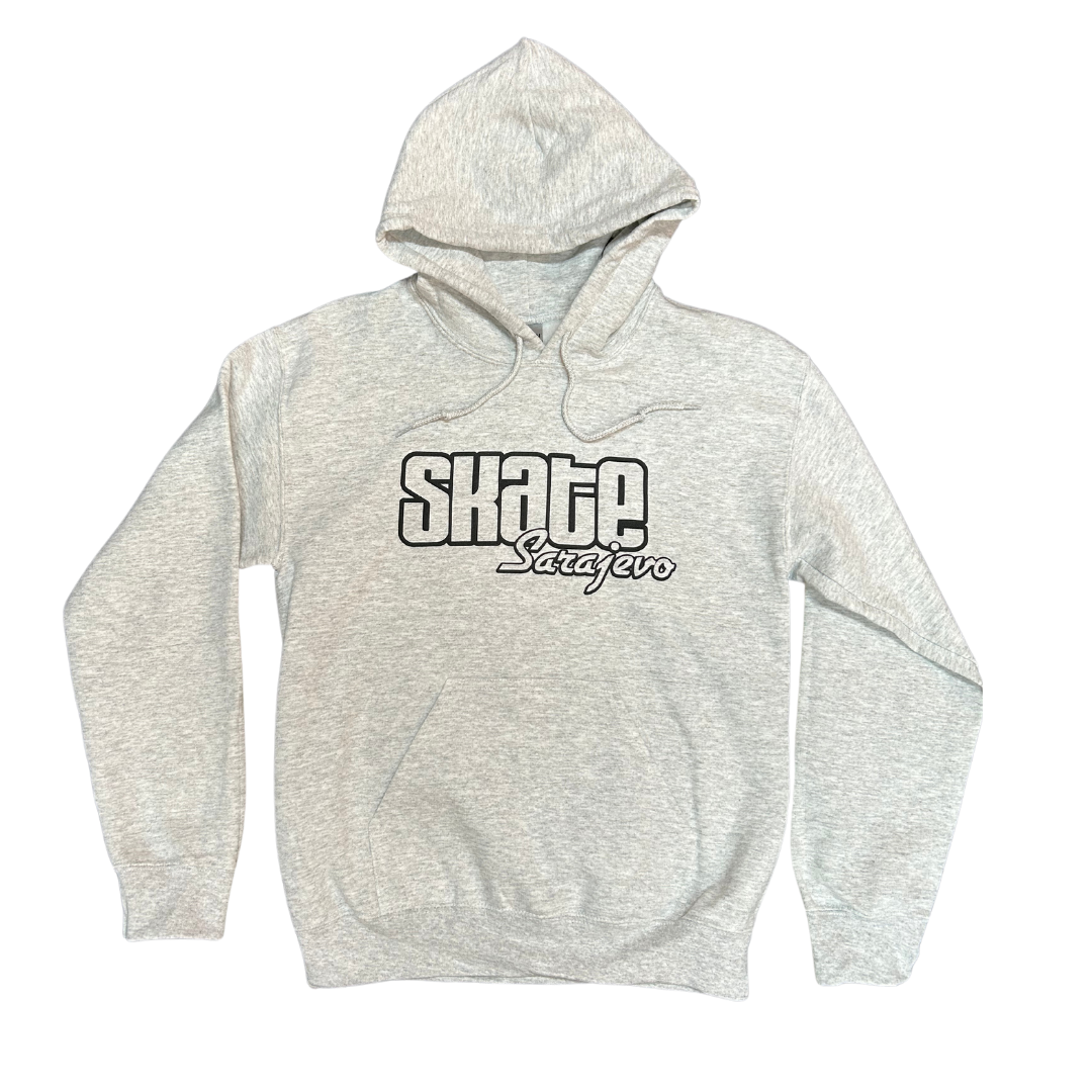 Skate Sarajevo Outline Logo Hoodie - Grey