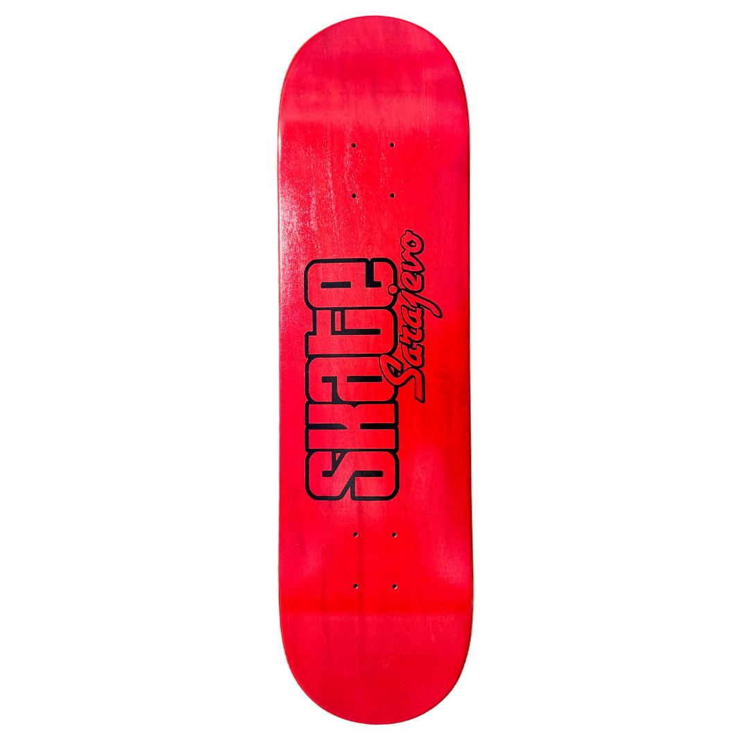 Skate Sarajevo Deck - Red 8.0 - 8.5