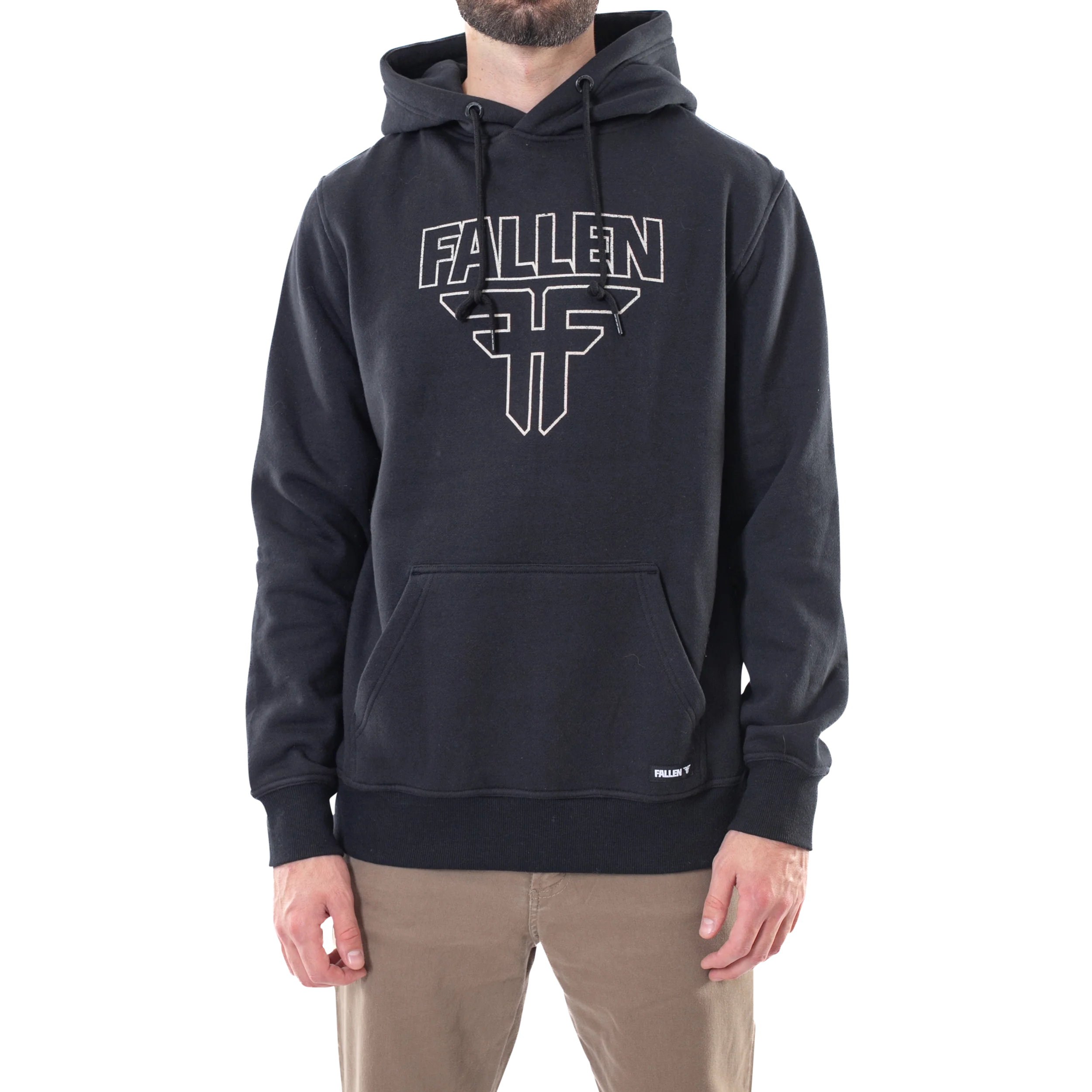 Fallen Insignia Hoodie - Black/White