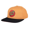 Santa Cruz Classic Dot Snapback Hat - Orange/Black