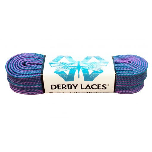 Derby Laces – Purple and Teal Stripe 274cm